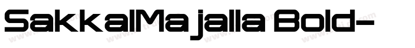 SakkalMajalla Bold字体转换